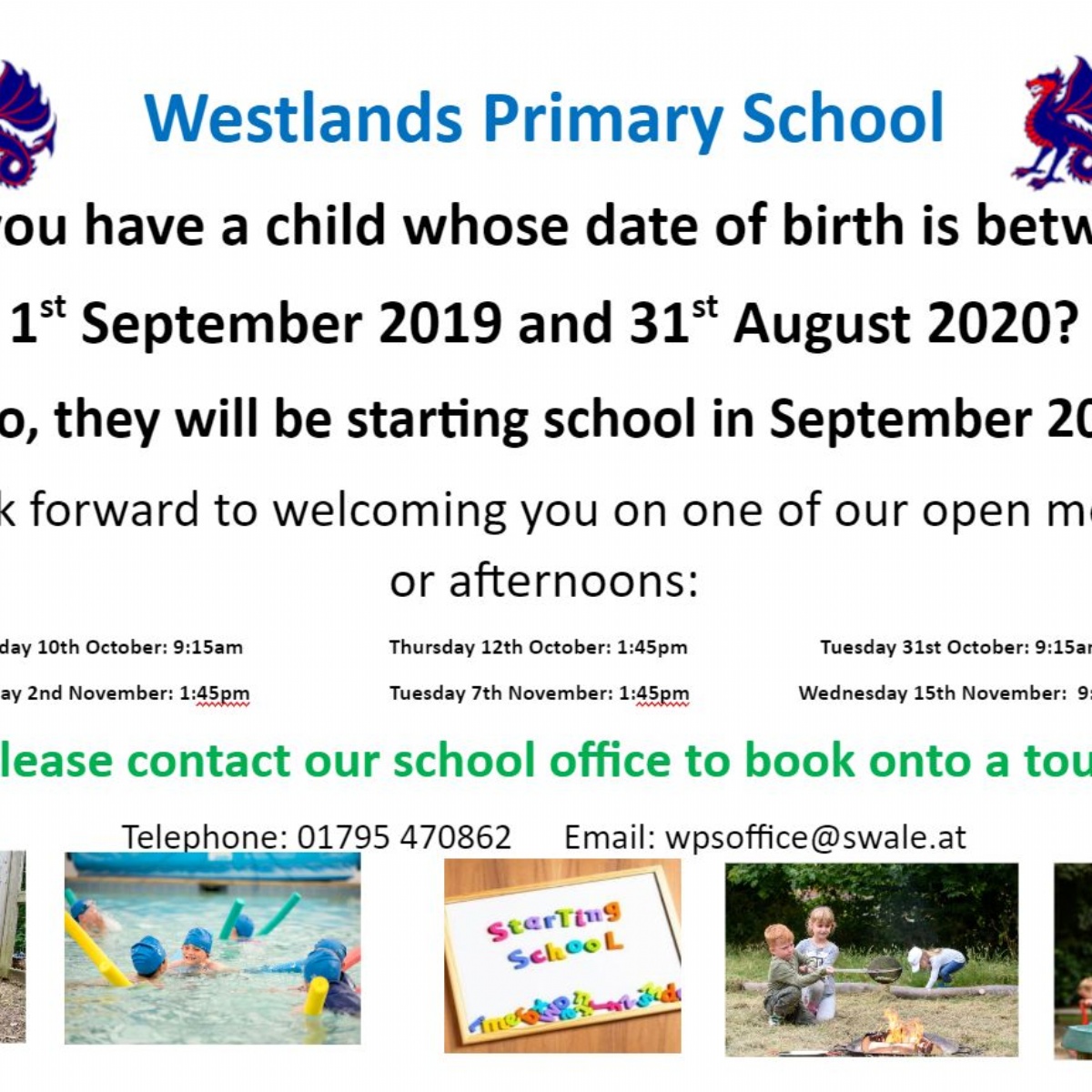 Westlands Primary School - Year R 2024 Entrant Tours